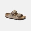 Kids Birkenstock | Birkenstock Kids Arizona Suede Leather Taupe Sandals