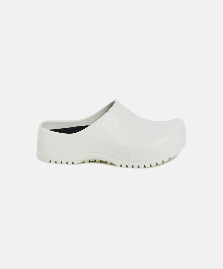 Women Birkenstock Clogs | Birkenstock Super Birki Pu White Clogs