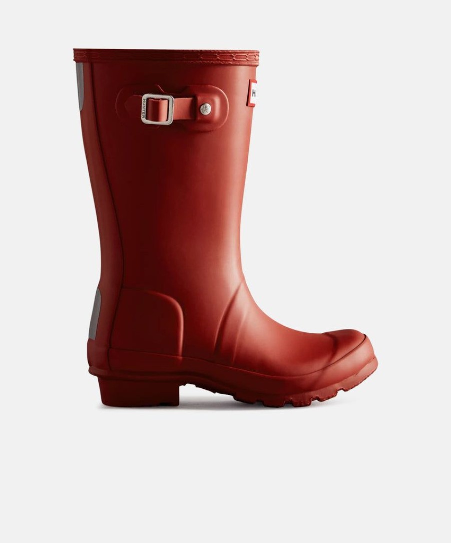 Women Hunter Wellington Boots | Hunter Original Juniors Military Red Wellington Boots