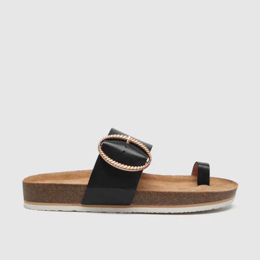 Women Frankie4 Slides | Frankie4 Ivy Iii Black Sandals