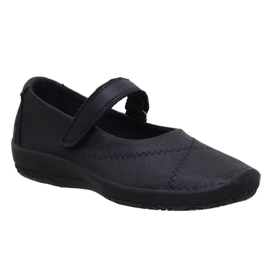 Women Arcopedico Ballet Flats | Arcopedico L18 Black Shoes