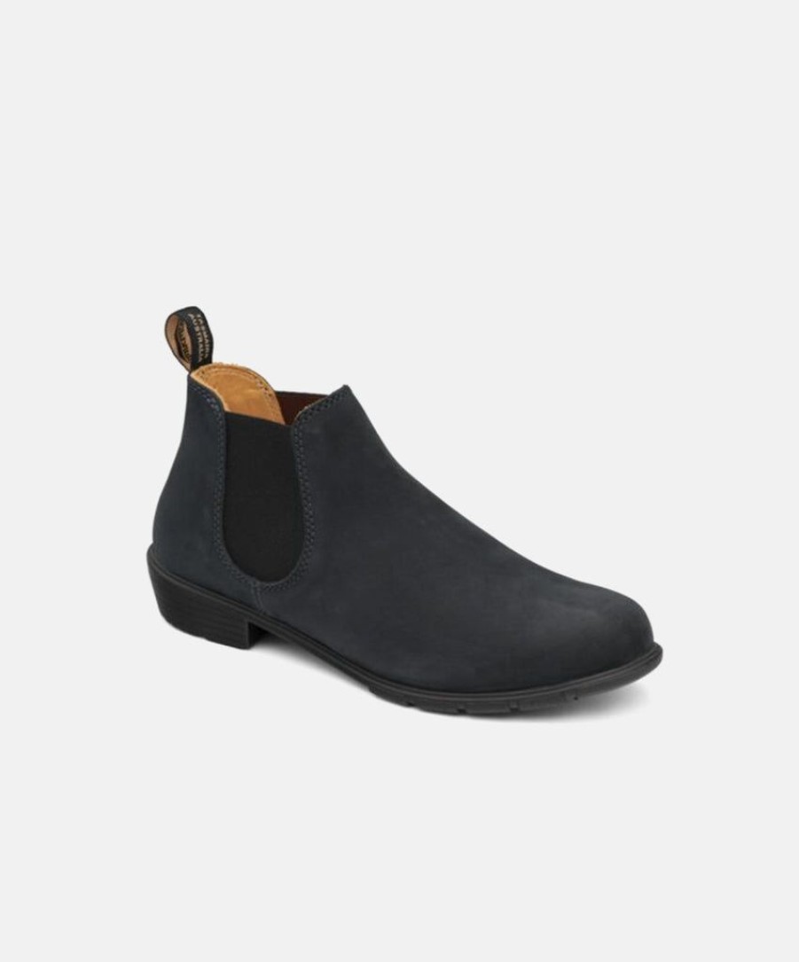 Women Blundstone Slip On Boots | Blundstone 1977 Black Womens Low Cut Boots