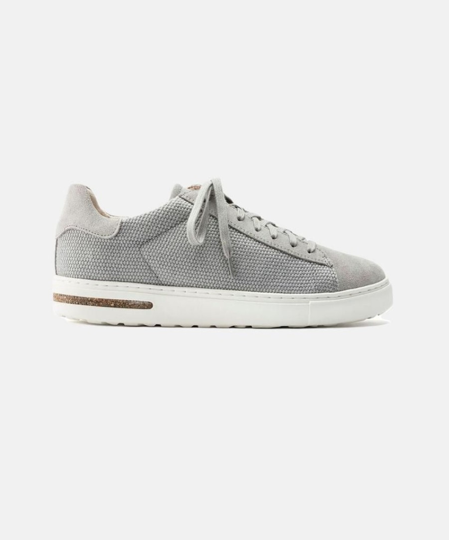 Women Birkenstock Lace Up Sneakers | Birkenstock Bend Suede Leather/Canvas Whale Grey Sneakers