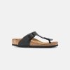 Kids Birkenstock | Birkenstock Kids Gizeh Birko-Flor Black Sandals