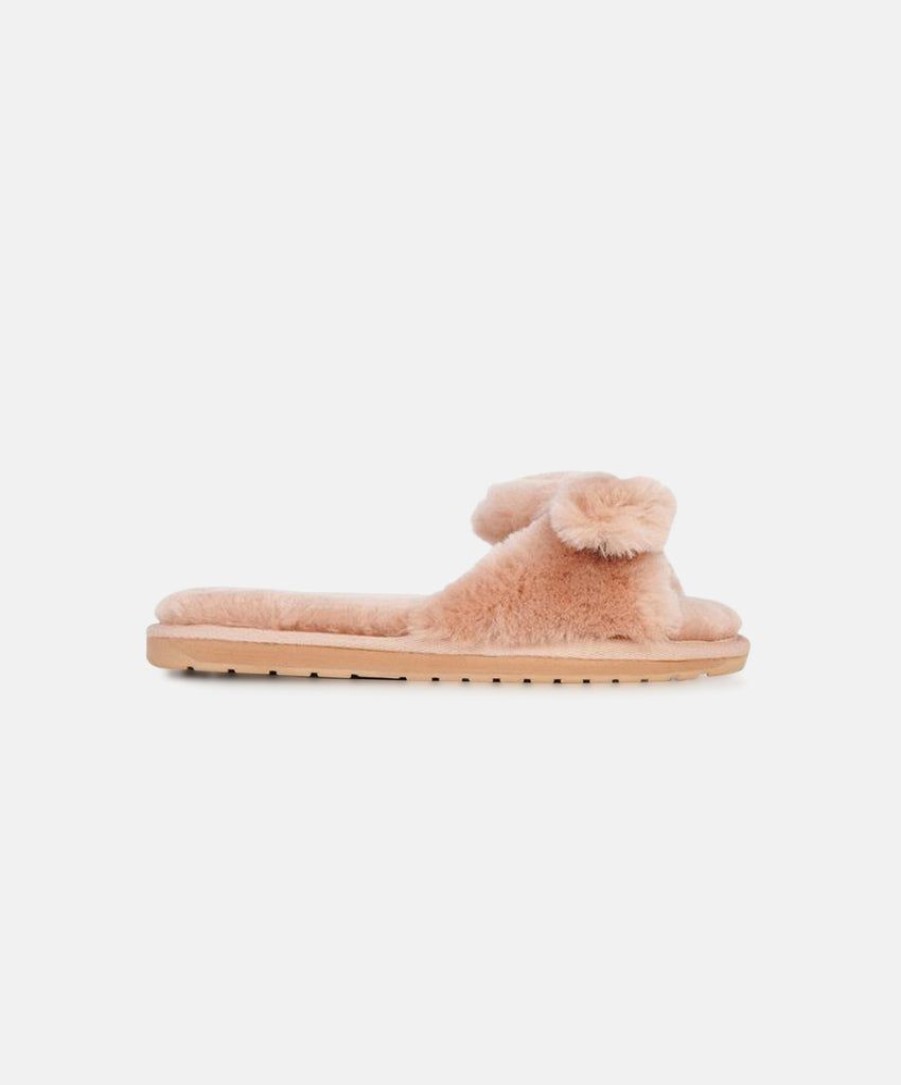 Women EMU Australia Slides | Emu Naledi Camel Sheepskin Slippers