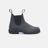 Women Blundstone Flat Boots | Blundstone 587 Rustic Black Unisex Boots