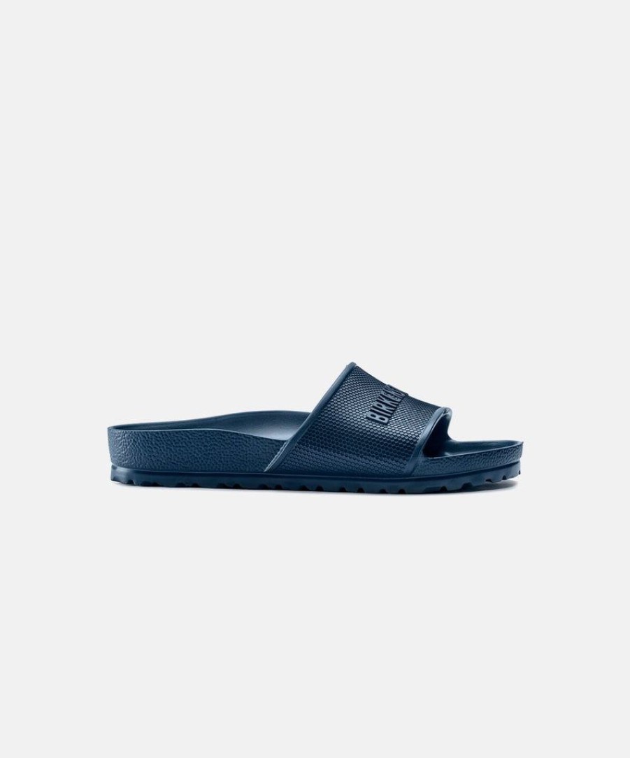 Men Birkenstock Slides | Birkenstock Barbados Eva Navy Sandals