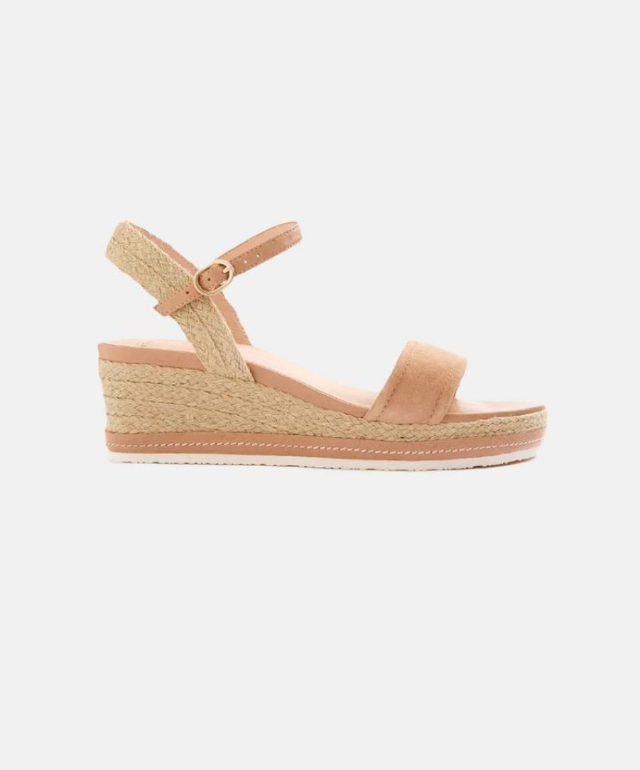 Women Frankie4 Suede Sandals | Frankie4 Harris Suede Wedge Camel