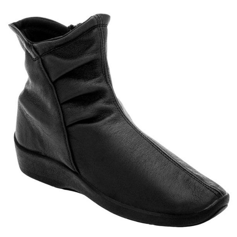 Women Arcopedico Flat Boots | Arcopedico L19 Black Lytech Ankle Boots