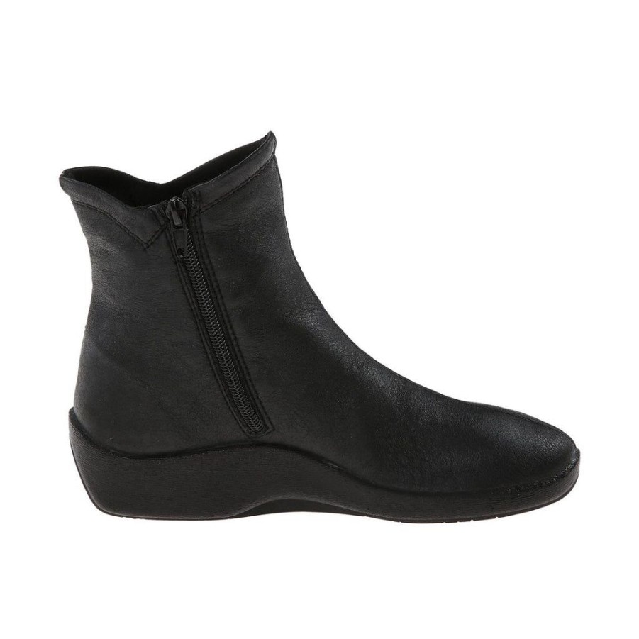 Women Arcopedico Flat Boots | Arcopedico L19 Black Lytech Ankle Boots