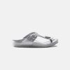 Kids Birkenstock | Birkenstock Kids Gizeh Eva Metallic Silver Sandals