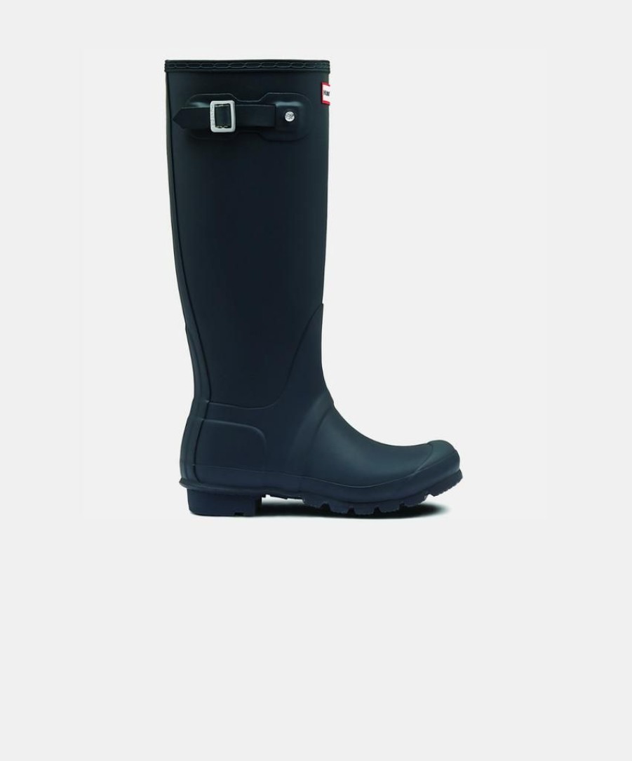 Women Hunter Wellington Boots | Hunter Womens Original Tall Navy Boots