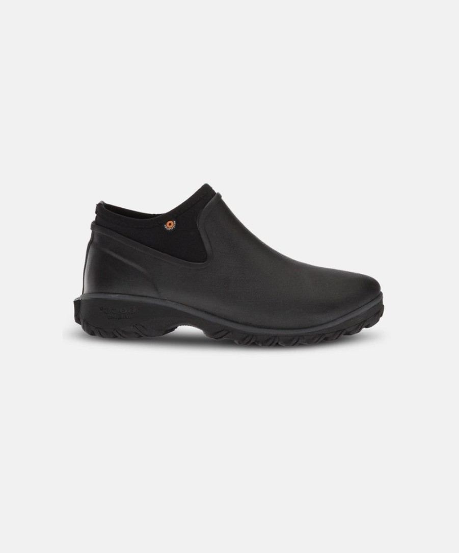 Women BOGS Slip On Boots | Bogs Sauvie Chelsea Black Womens Waterproof Shoes