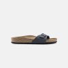 Women Birkenstock Slides | Birkenstock Madrid Birkibuc Navy Sandals