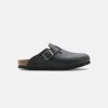 Women Birkenstock Clogs | Birkenstock Boston Oiled Leather Black Clogs