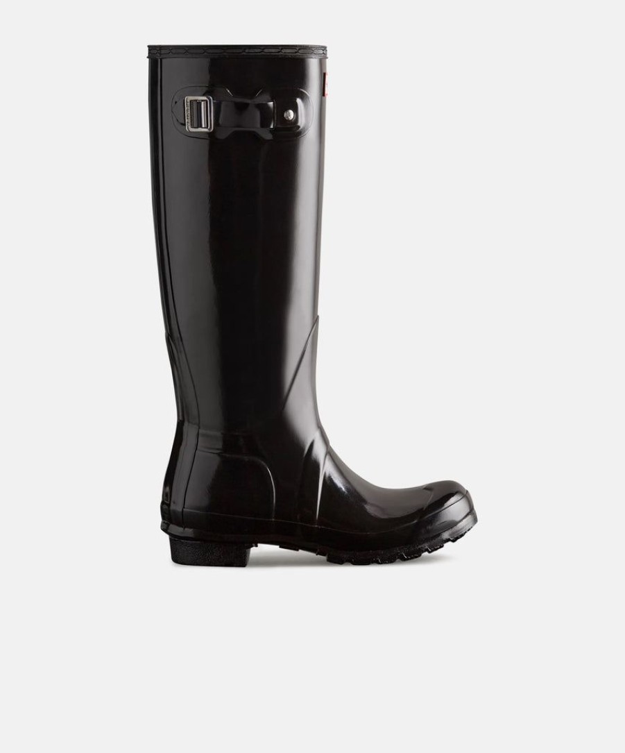 Women Hunter Wellington Boots | Hunter Womens Original Tall Gloss Black Boots