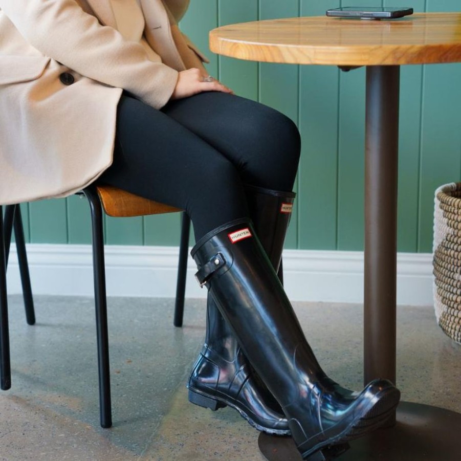 Women Hunter Wellington Boots | Hunter Womens Original Tall Gloss Black Boots