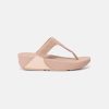 Women FitFlop Toe Post Sandals | Fitflop Lulu Crystal Embellished Rose Gold Toe Post Sandals