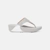 Women FitFlop Toe Post Sandals | Fitflop Lulu Glitz Toe Post Sandals Silver