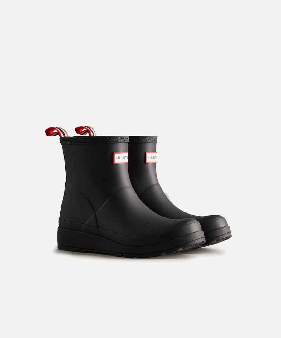 Women Hunter Wellington Boots | Hunter Womens Original Play Short Black Boots