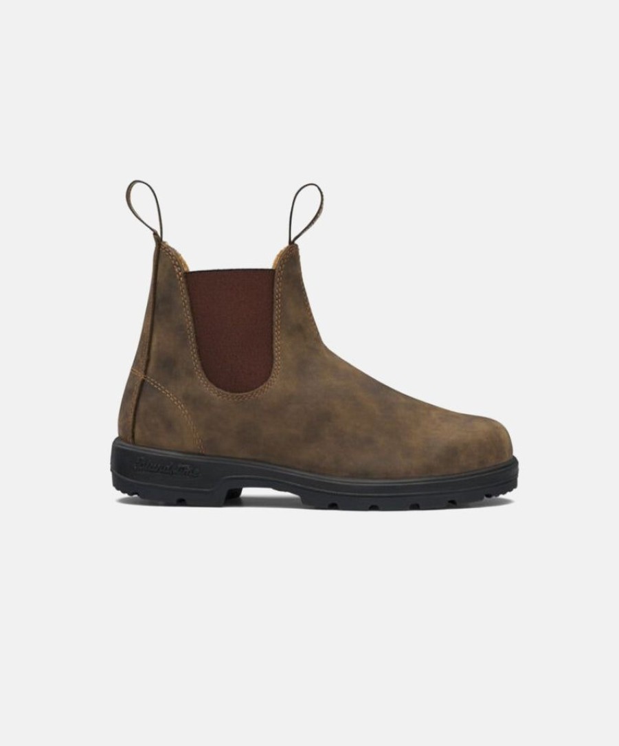 Women Blundstone Slip On Boots | Blundstone 585 Rustic Brown Unisex Boots