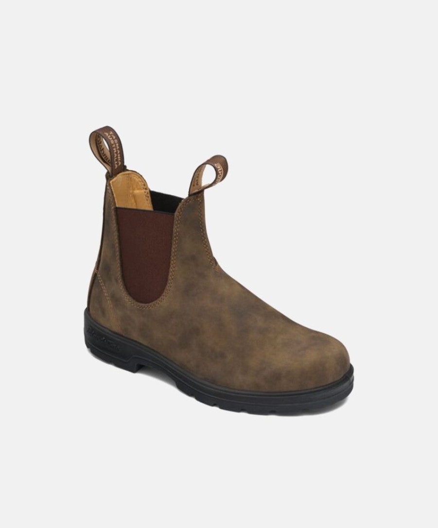 Women Blundstone Slip On Boots | Blundstone 585 Rustic Brown Unisex Boots