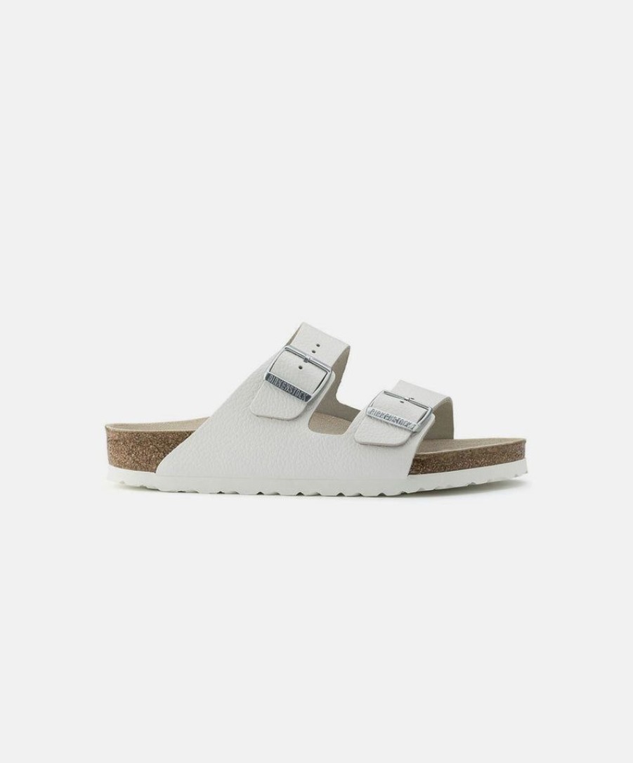 Women Birkenstock Two Strap Sandals | Birkenstock Arizona Leather Sandals White