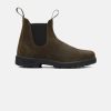 Men Blundstone Chelsea Boots | Blundstone 1615 Dark Olive Suede Boots