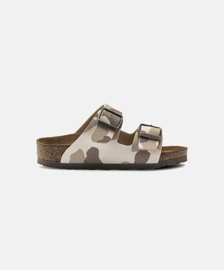 Kids Birkenstock | Birkenstock Kids Arizona Birko-Flor Desert Soil Camo Almond Sandals