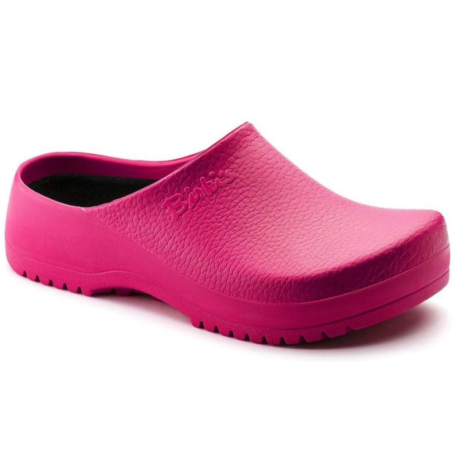 Women Birkenstock Clogs | Birkenstock Birkis Super Birki Pu Raspberry Clogs