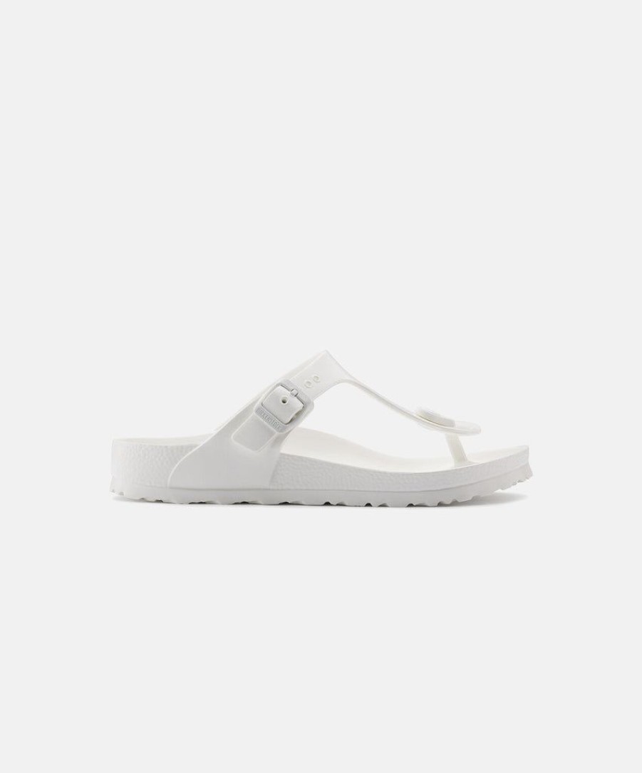 Men Birkenstock Thongs | Birkenstock Gizeh Eva White Sandals