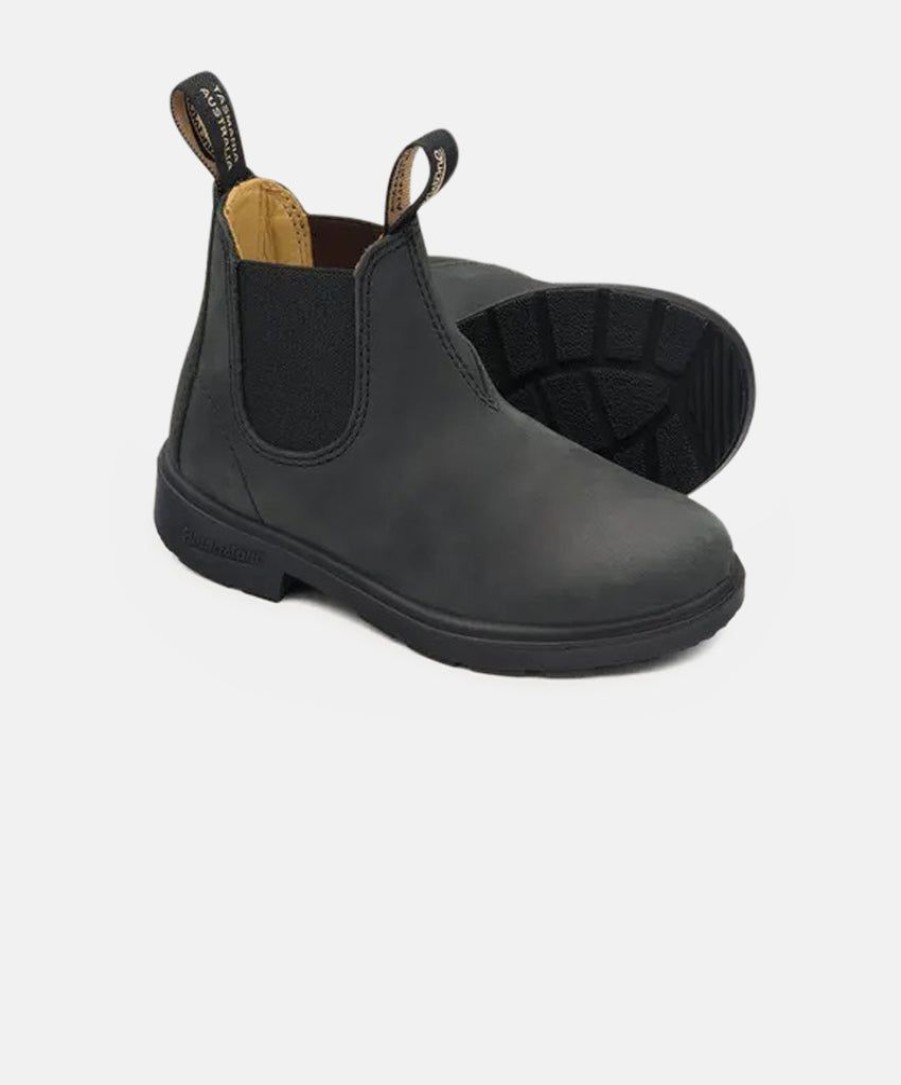 Kids Blundstone | Blundstone 1325 Rustic Black Kids Boots