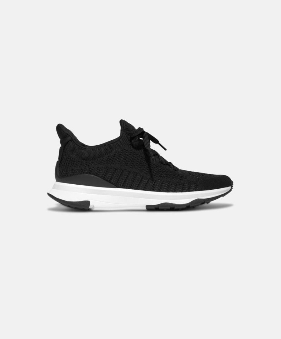 Women FitFlop Lace Up Sneakers | Fitflop Vitamin Ffx Knit Sports Sneakers Black