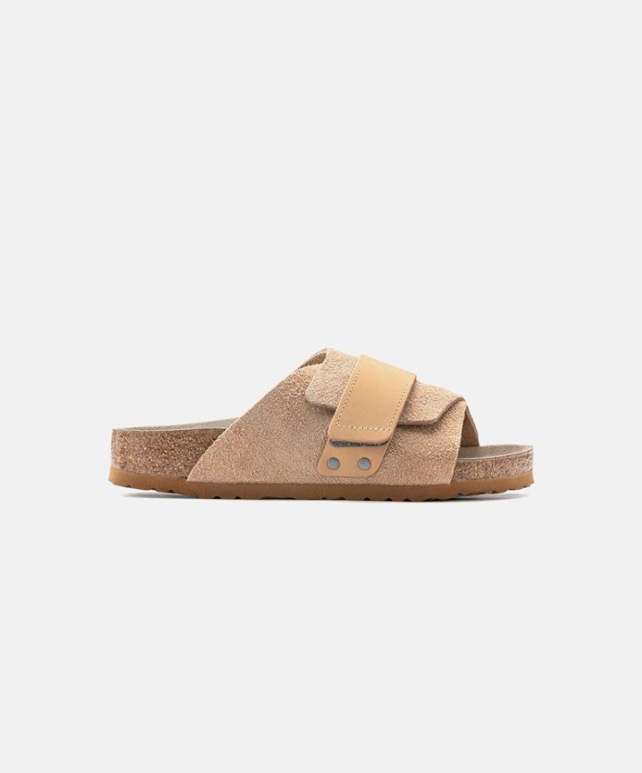 Women Birkenstock Leather Sandals | Birkenstock Kyoto Suede Leather Clay Sandals